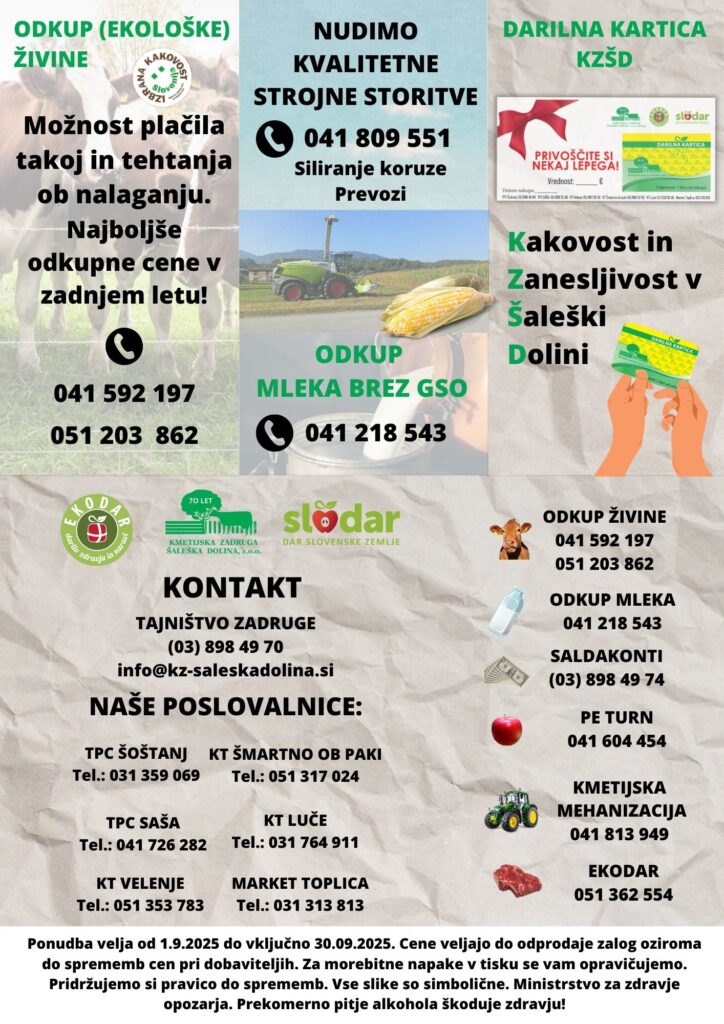 LETAK MESECA septembra 2025