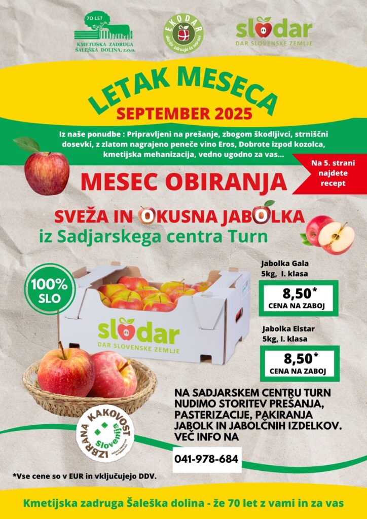 LETAK MESECA septembra 2025