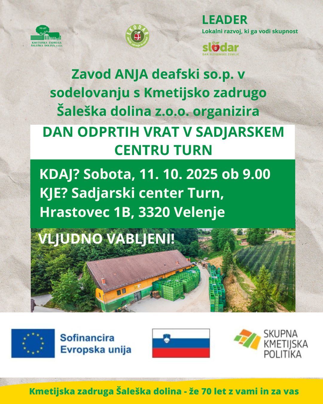 Vabilo na Dan odprtih vrat