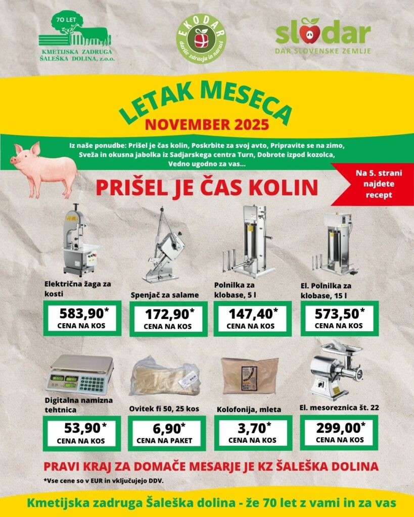 Letak meseca novembra 2025