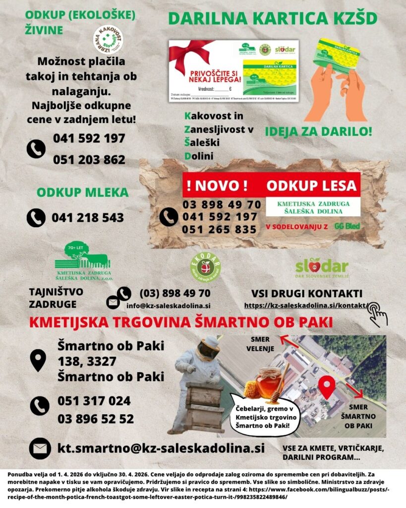 akcijski letak april 2026 Kmetijska zadruga Šaleška dolina 7