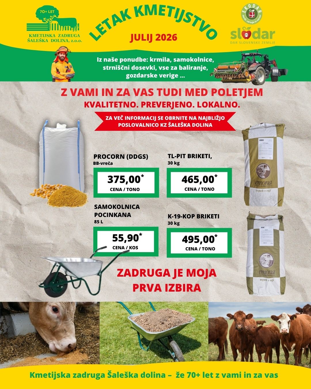 letka kmetijstvo julij 2026 - Kmetijska zadruga Šaleška dolina