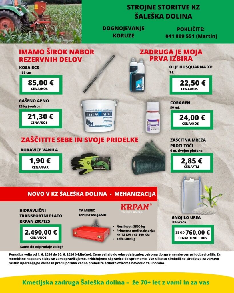 Letak junij kmetijstvo_Kmetijska zadruga Šaleška dolina 2 Letak junij kmetijstvo_Kmetijska zadruga Šaleška dolina 2