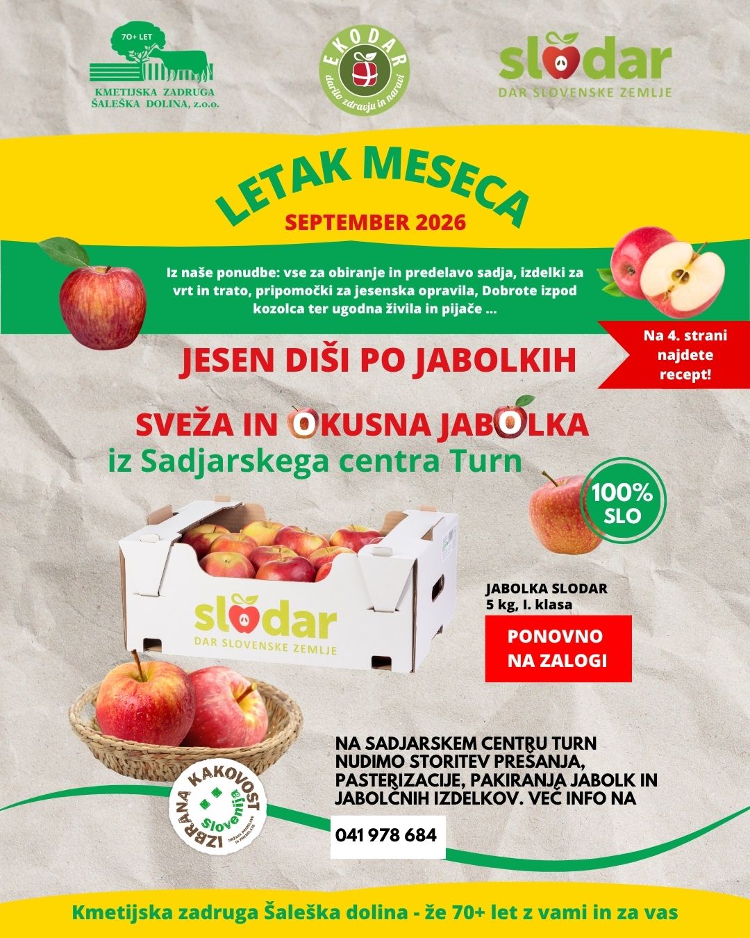 Akcijski letak september 2026 KZ Šaleška dolina