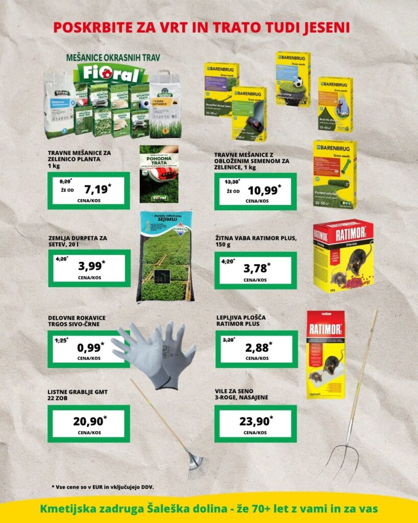 AIzdelki za vrt in jesenska opravila