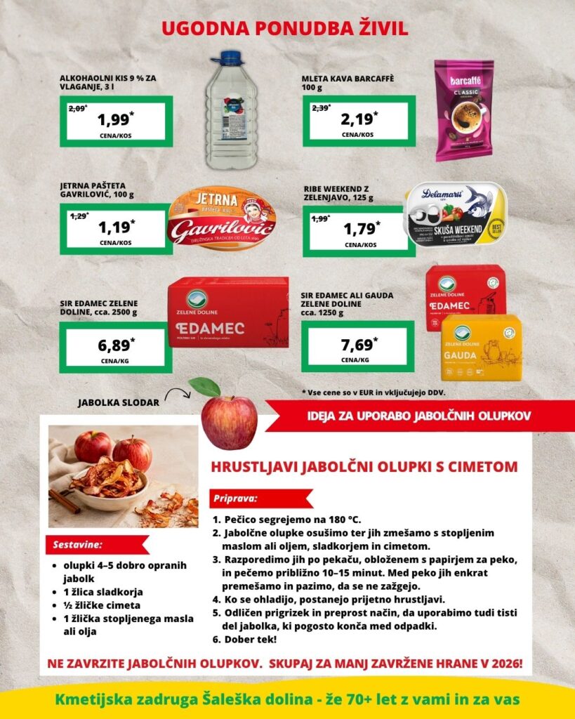Ugodna ponudba živil september 2026